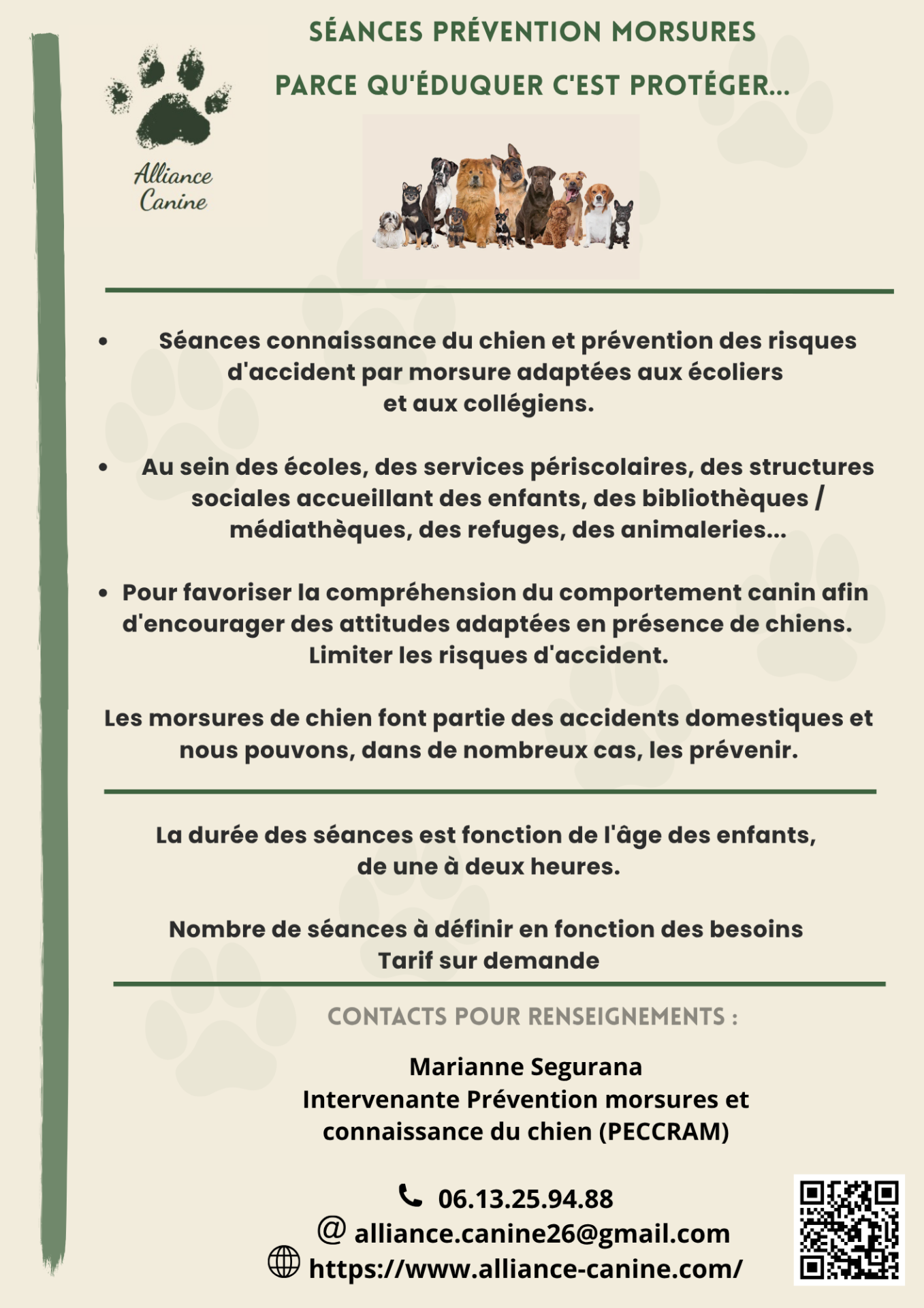 Alliance canine flyer prevention morsures 2